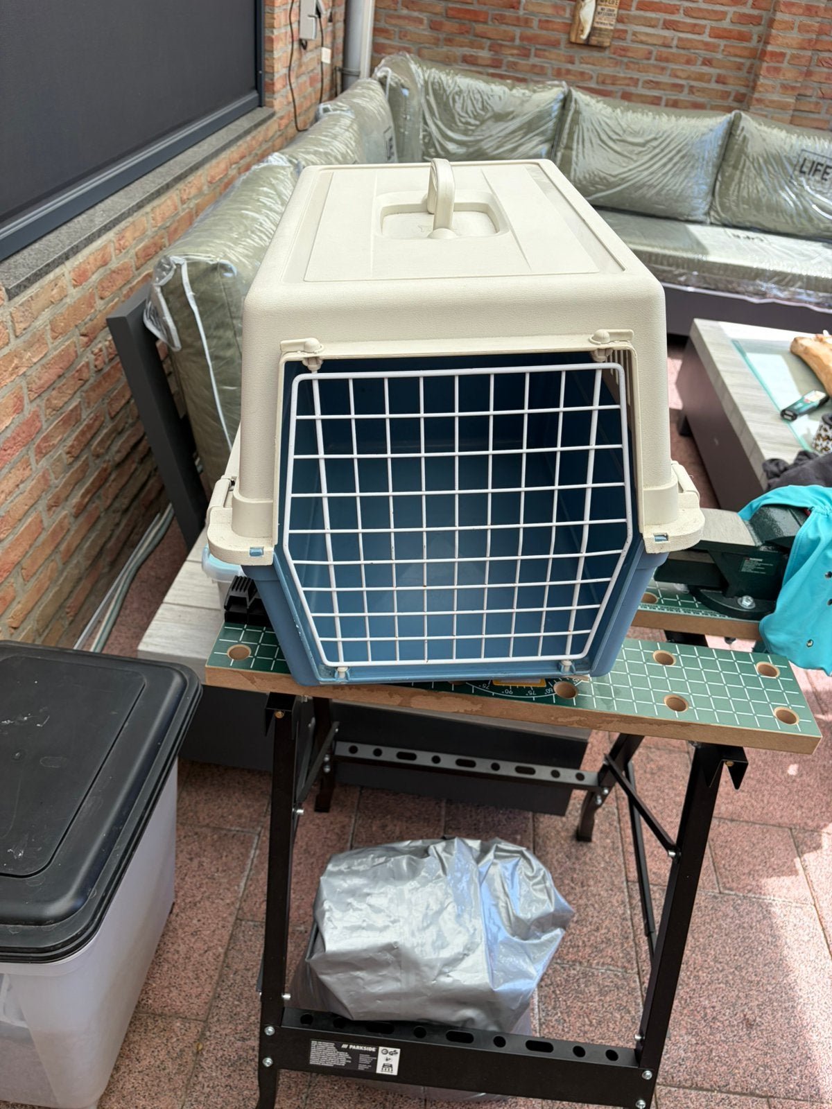 Reisbenche te koop kleine hond M, Ophalen, Zo goed als nieuw, 110 cm of meer