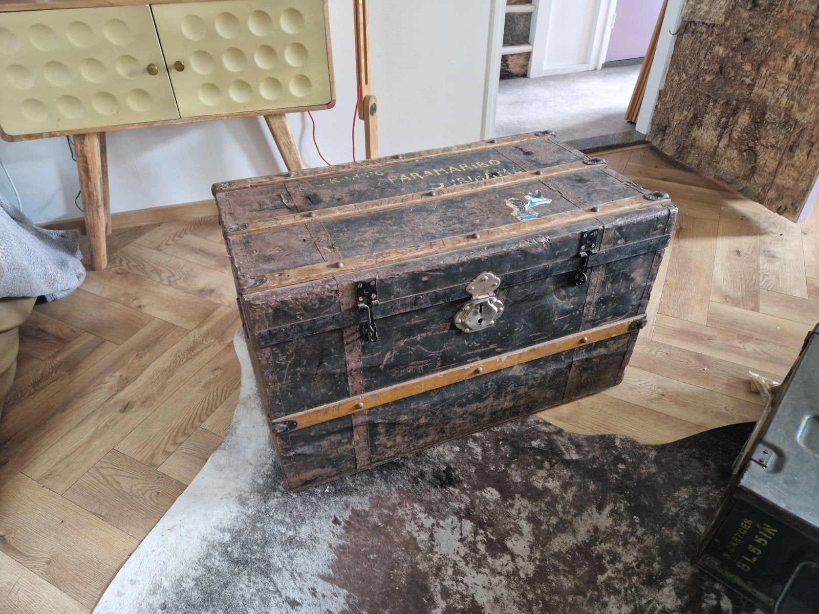 verschillende kisten ook geldkist en munitie kist, Huis en Inrichting, Woonaccessoires | Kisten, Ophalen, 50 tot 100 cm, Minder dan 50 cm