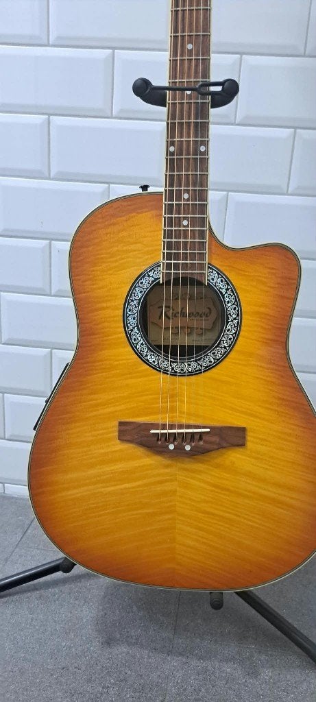 SEMI-AKOESTISCHE RICHWOOD ARTIST SERIES RB-212-FTS, Ophalen, Zo goed als nieuw, Western- of Steelstringgitaar