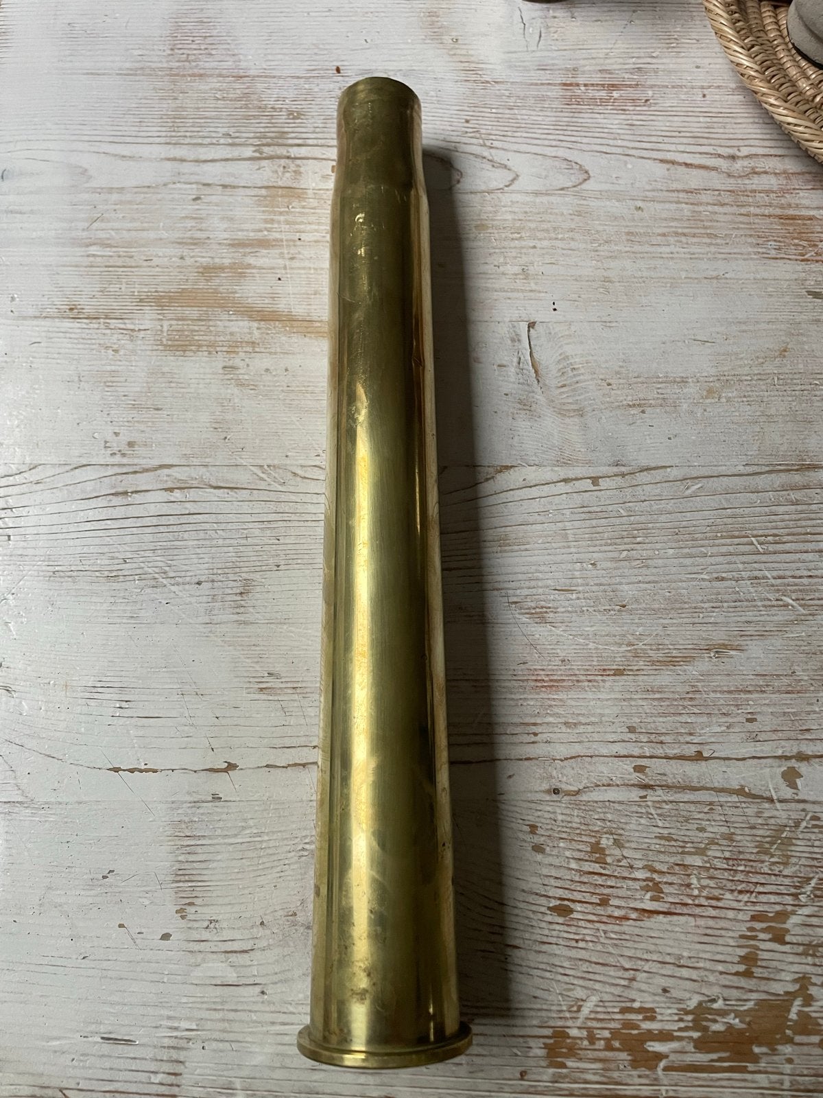 Huls hulzen Duitse 3,7 cm C/30 flak Km munitie granaat, Verzamelen, Ophalen of Verzenden, Duitsland, Hulzen of Bodemvondsten