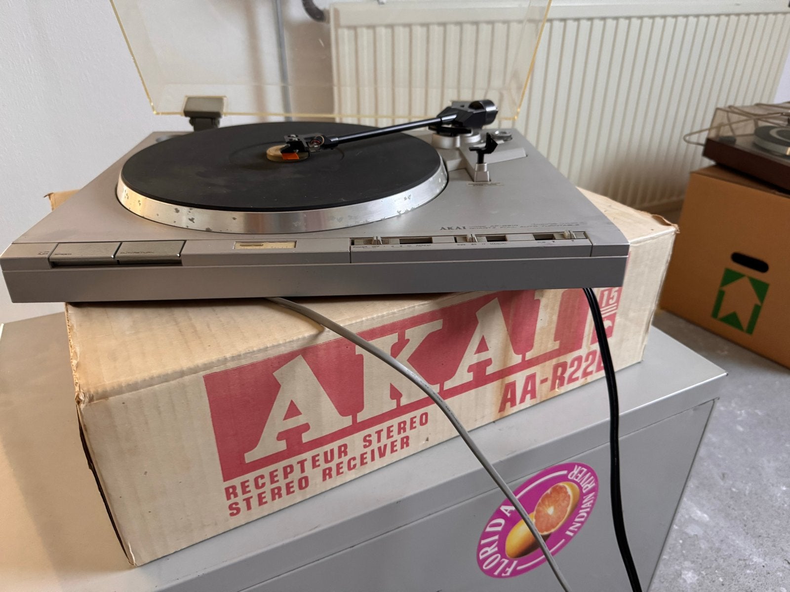 Akai AP-Q310 Platenspeler - Ongetest, Automatisch, Ophalen of Verzenden, Platenspeler, Niet werkend