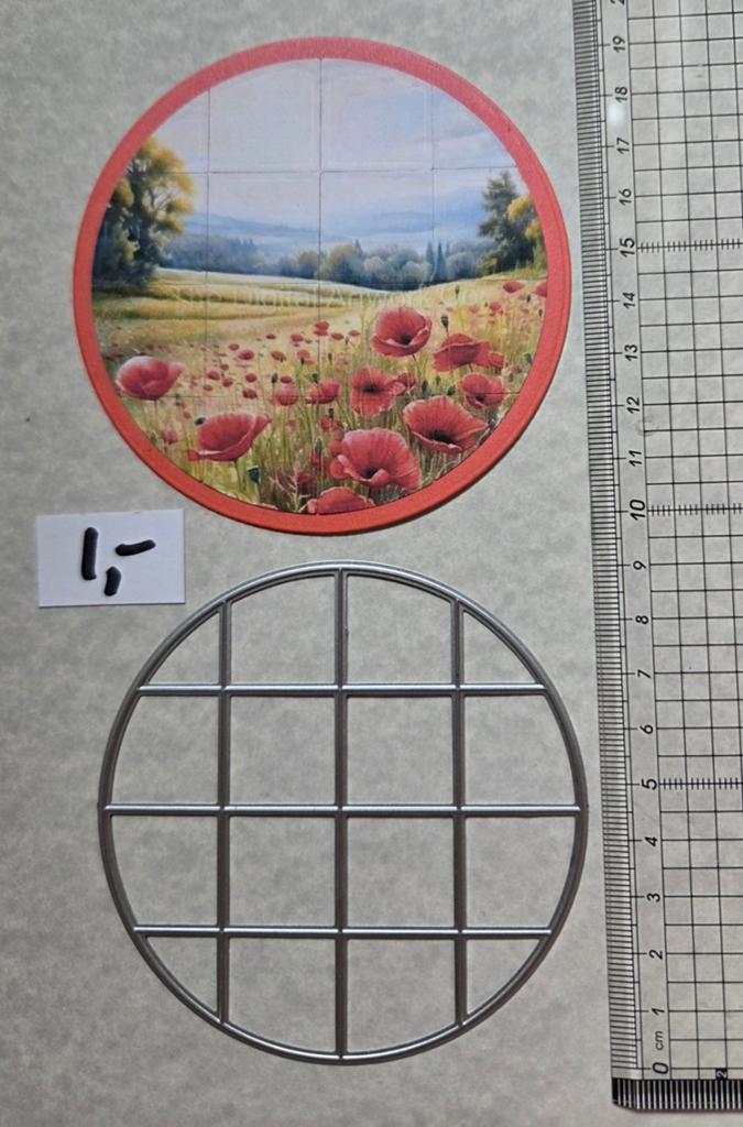 Snijmal rond met vakjes, Ophalen of Verzenden, Zo goed als nieuw, Overige thema's