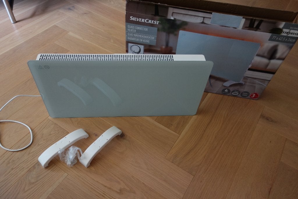 Silvercrest Glaspaneel Heater/Convector Kachel, Doe-het-zelf en Verbouw, Verwarming en Radiatoren, Nieuw, Kachel, 30 tot 80 cm