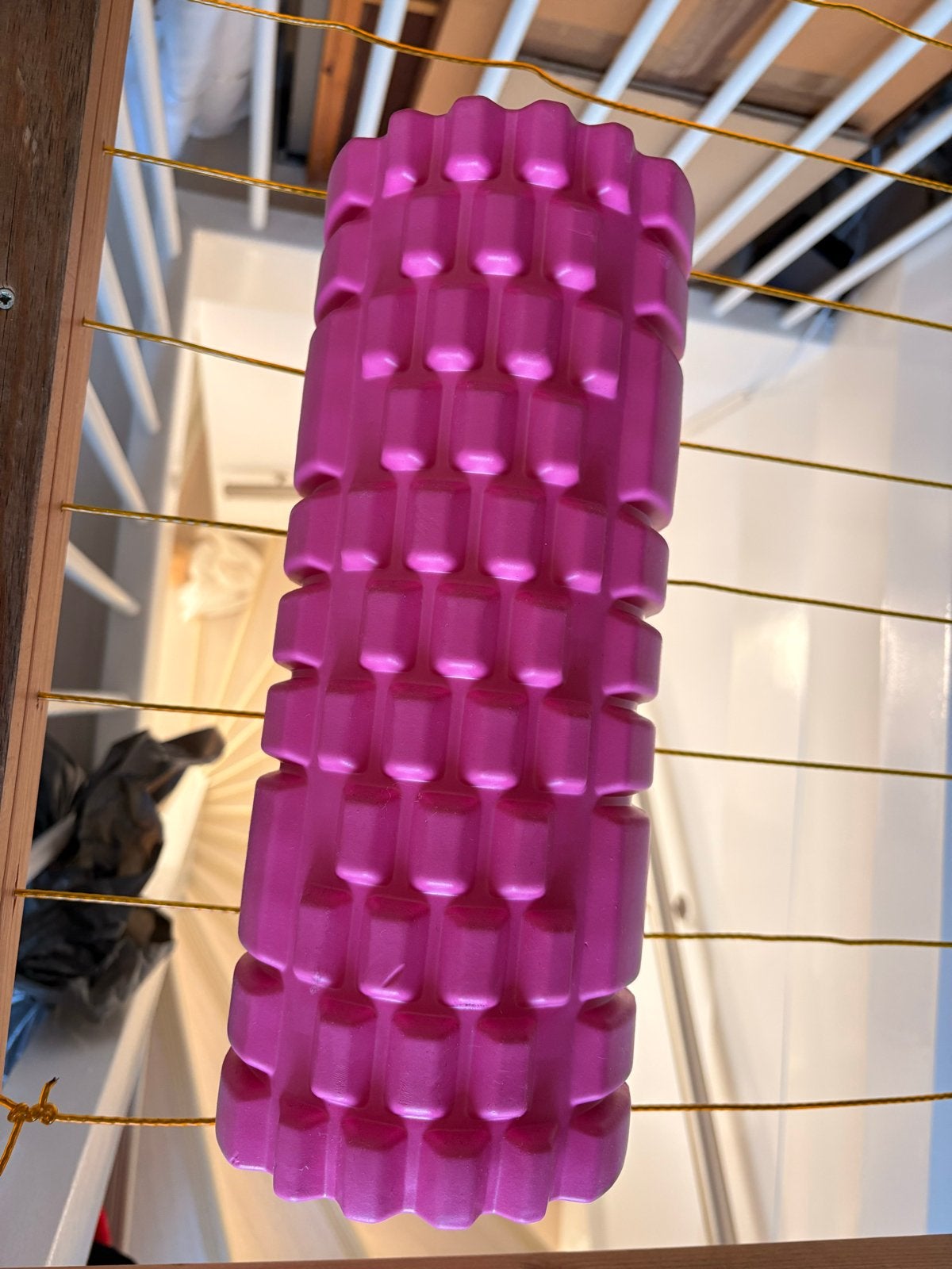 Roze Grid Foamroller voor Zelfmassage en Spierherstel, Verzenden, Zo goed als nieuw, Foamroller