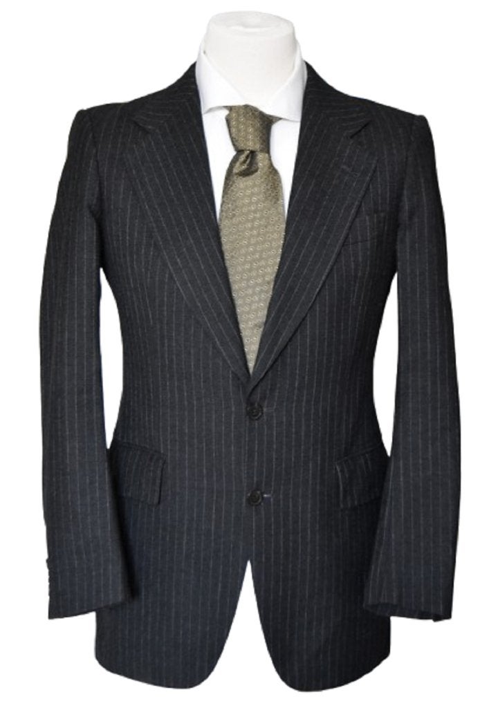 Burberry blazer, gestreept colbert, jasje, grijs, Mt. S, Kleding | Heren, Kostuums en Colberts, Verzenden, Zo goed als nieuw, Grijs
