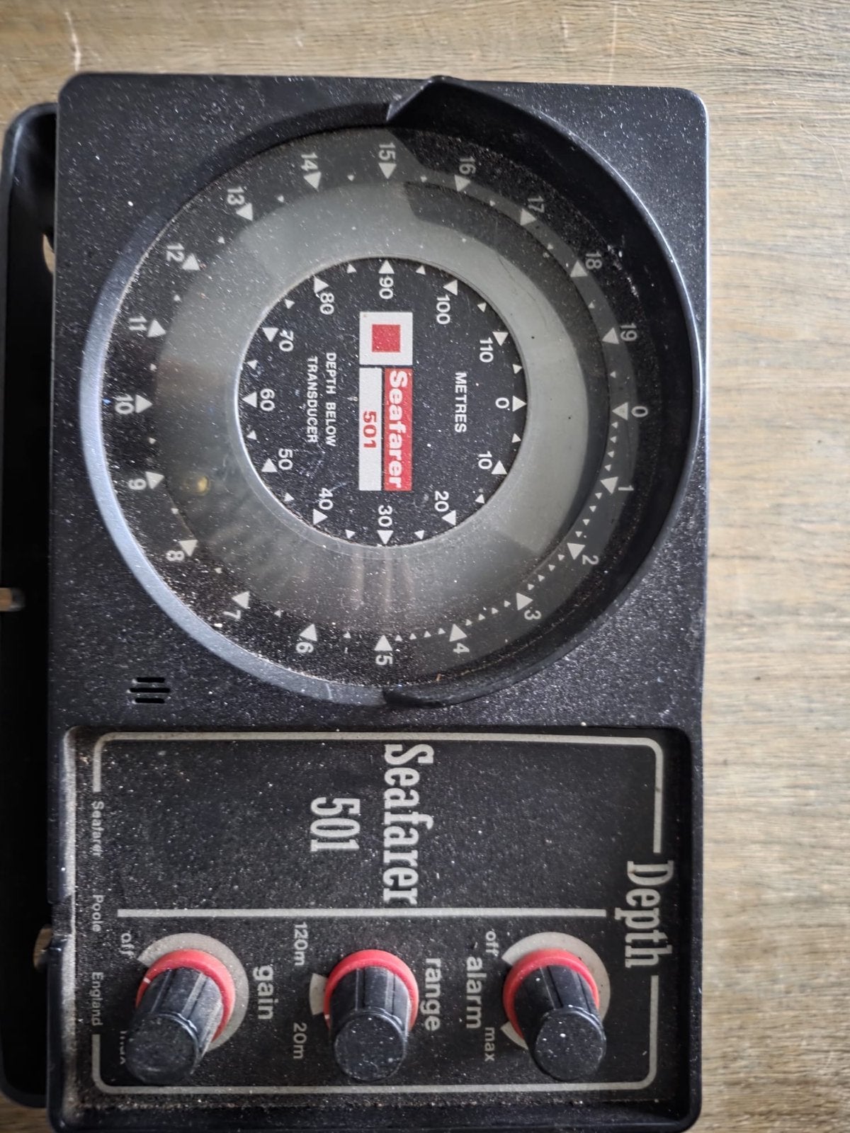 Seafarer 501 Dieptemeter - Vintage Marine Apparatuur, Watersport en Boten, Ophalen of Verzenden, Gebruikt, Kaartplotter of Fish Finder