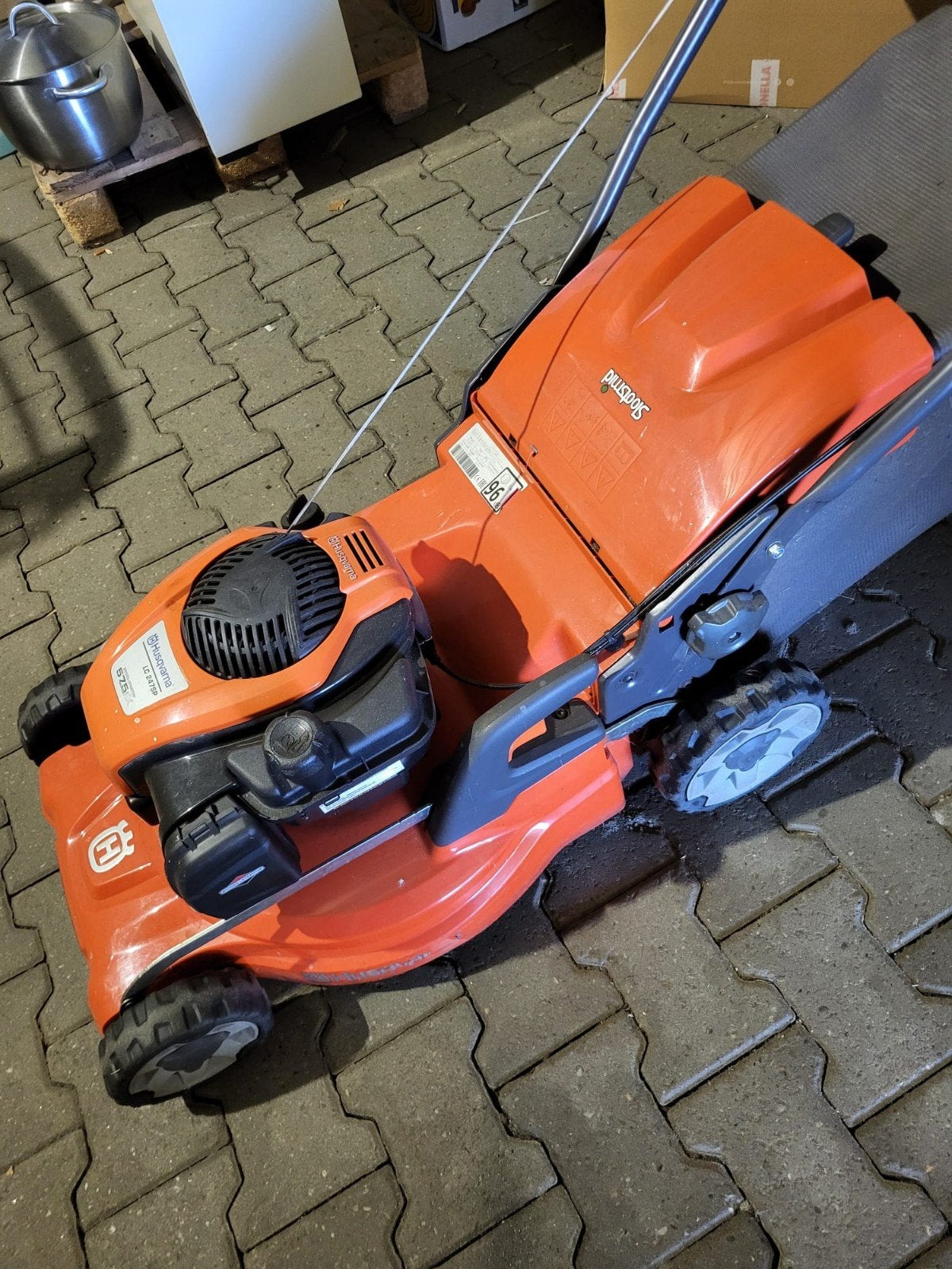 Benzine grasmaaier zgan., Ophalen, Zo goed als nieuw