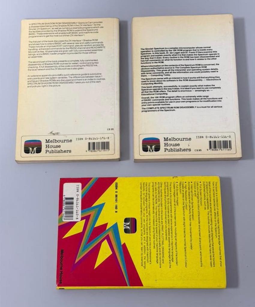 3x ZX Spectrum boeken ROM Disassembly + Machine Language, Computers en Software, Vintage Computers, Ophalen of Verzenden, H, H