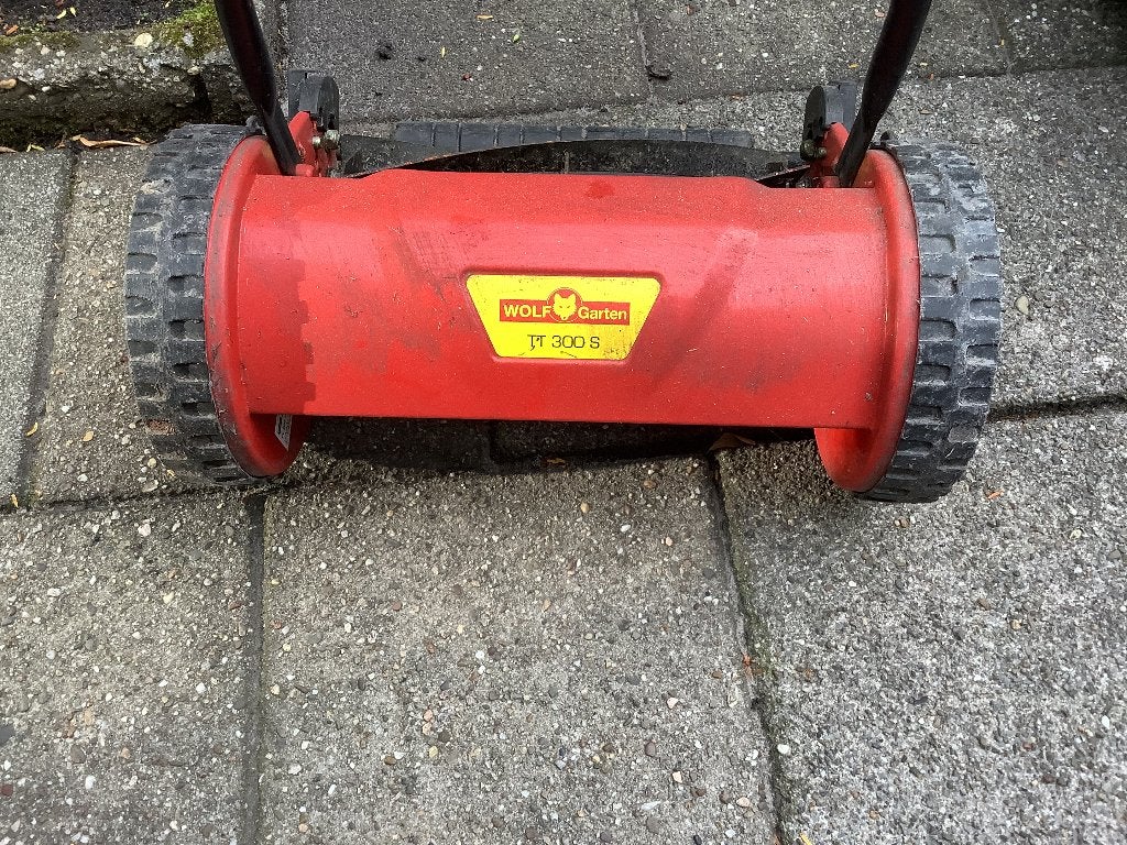 Zo goed als nieuwe Wolf Garten kooimaaier te koop!, Kooimesmaaier, Ophalen, Zo goed als nieuw