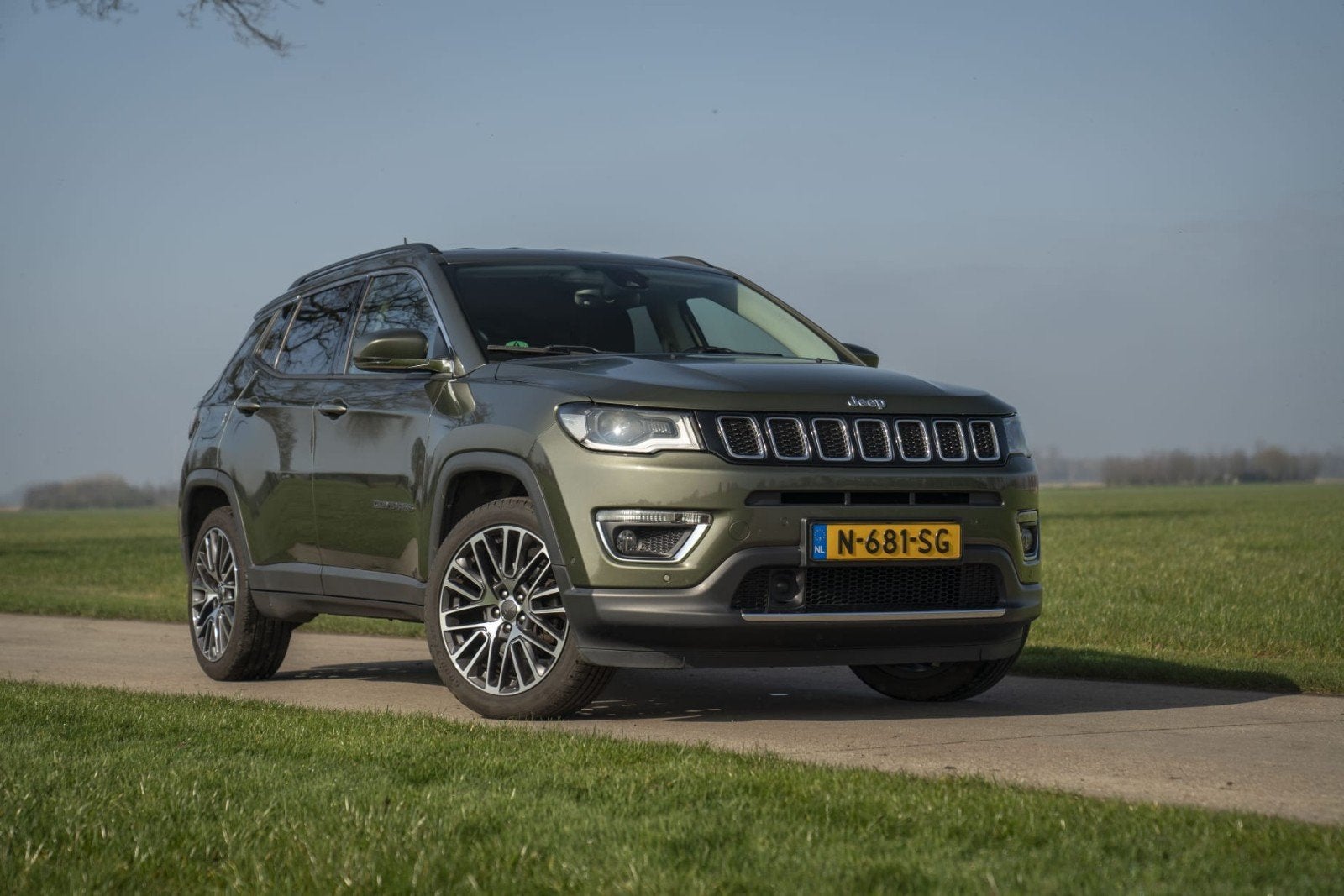 Jeep Compass 1.4 Multiair 140pk 2018 Groen, Auto's, Jeep, Voorwielaandrijving, 450 kg, 4 cilinders, Compass