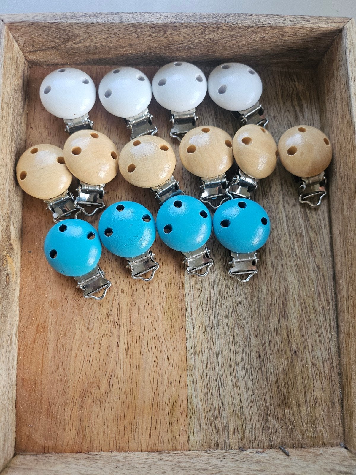 14 nieuwe fopspeenclips voor speenkoord / wagenspanner, Ophalen of Verzenden, Nieuw, Overige typen