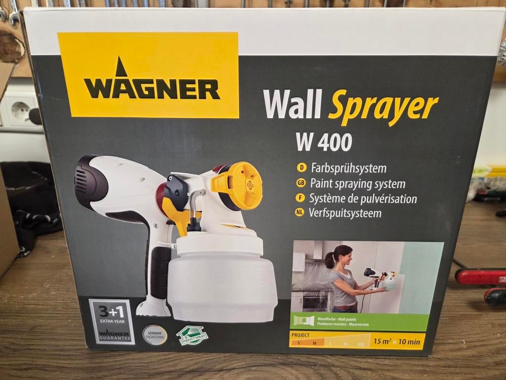 Wagner Wall Sprayer W400 Verfspuit - Nieuw in doos, Doe-het-zelf en Verbouw, Schildersmaterialen, Ophalen of Verzenden, Nieuw