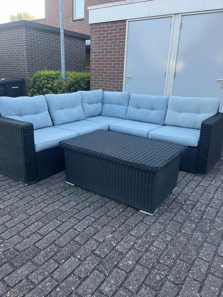 Mooie hoekbank loungeset 250x250cm BEZORGING MOGELIJK, Tuin en Terras, Tuinsets en Loungesets, 5 zitplaatsen, Gebruikt, Ophalen of Verzenden