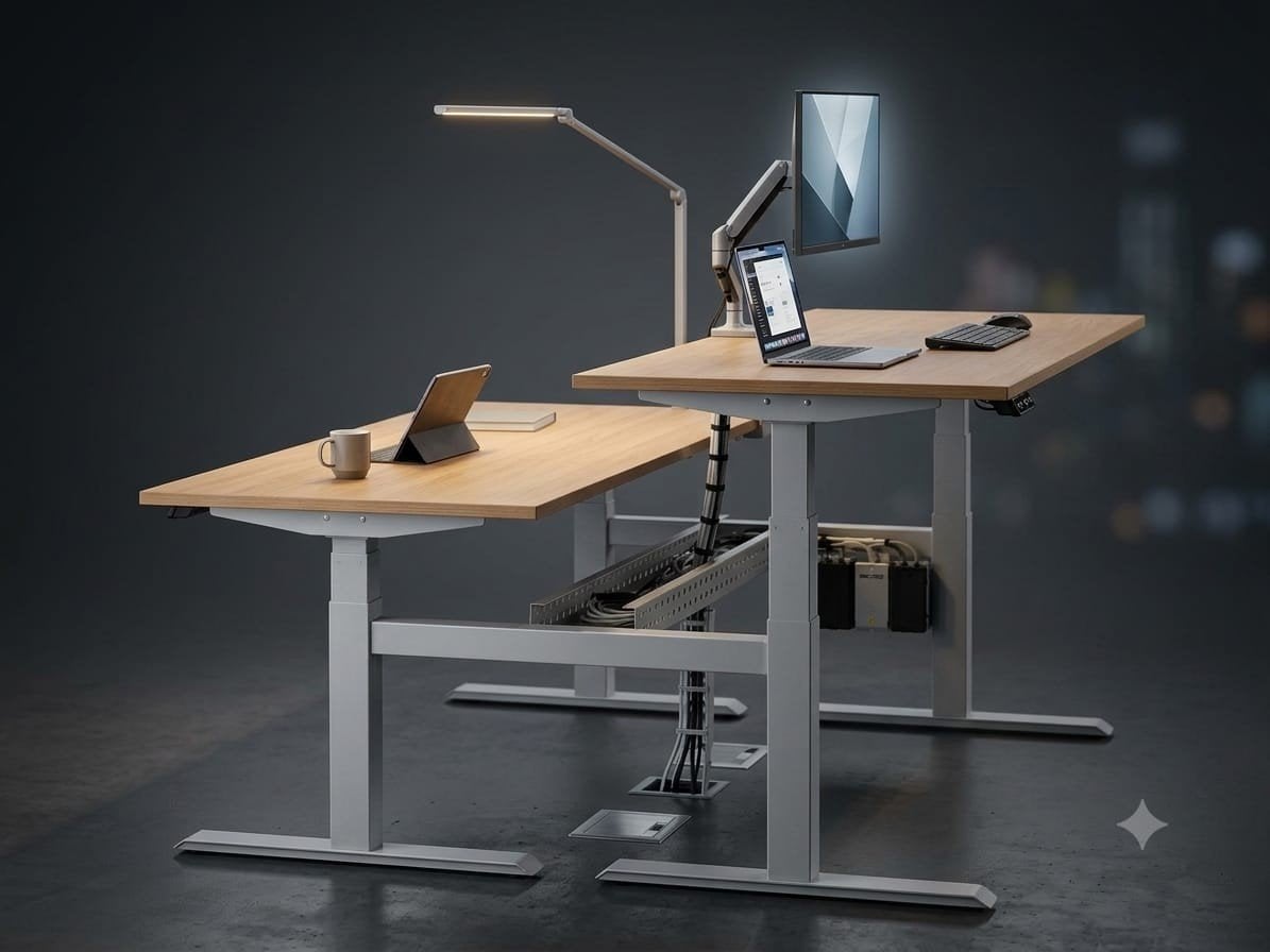 4x Ahrend Zit-Sta Bureau - Volledig Elektrisch & Nieuw, Ophalen, Zit-sta bureau, Nieuw, Elektrisch