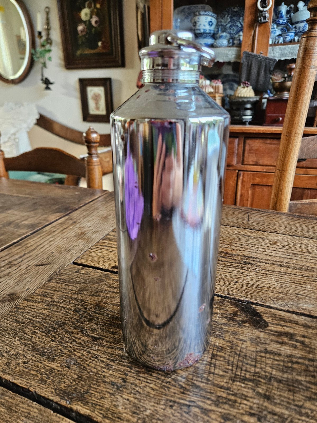 zilverkleurige kruik, Antiek en Kunst, Ophalen of Verzenden