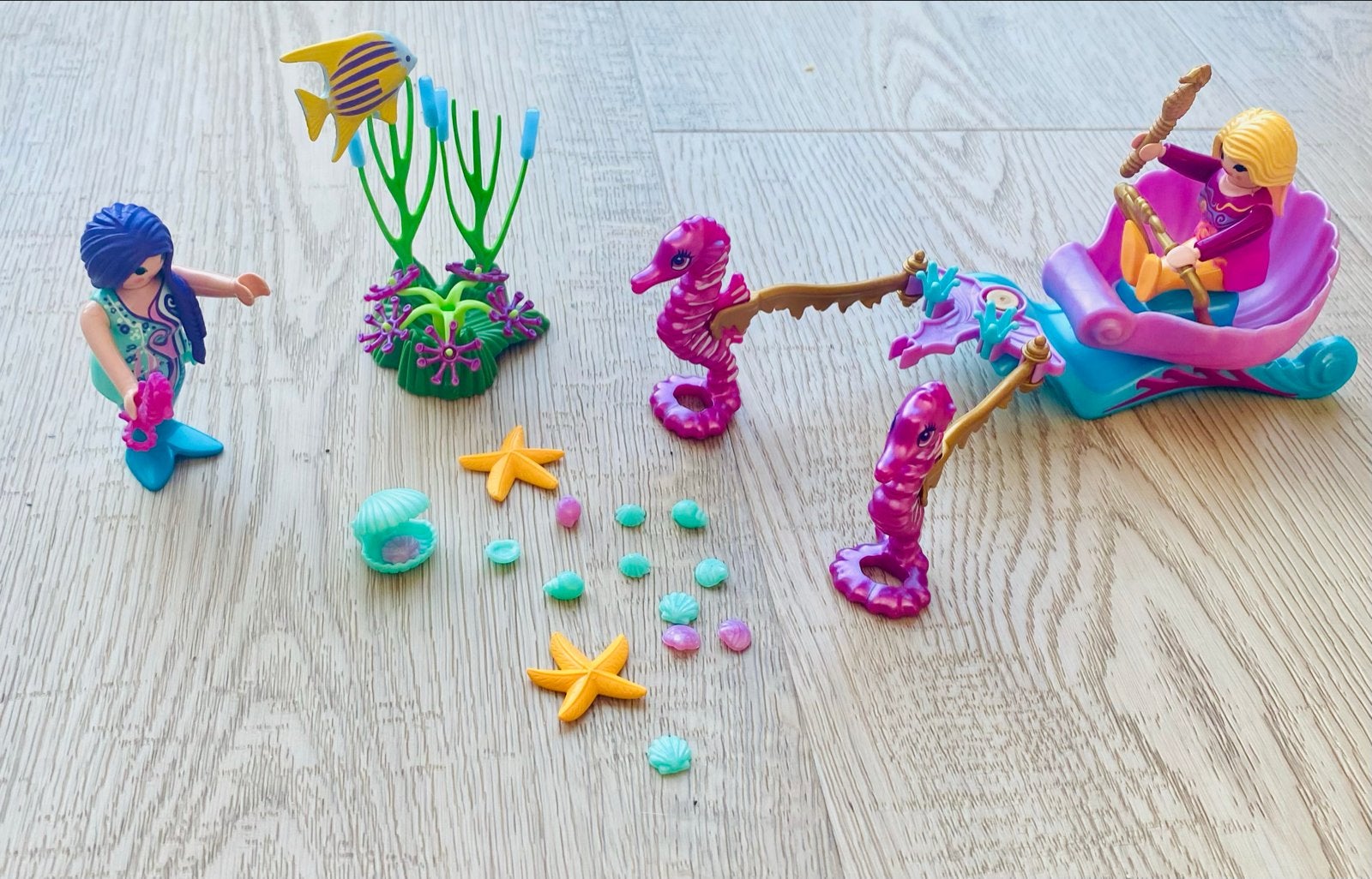 Playmobil Zeemeermin met koets en zeepaardjes, Ophalen, Gebruikt, Complete set, Fantasy