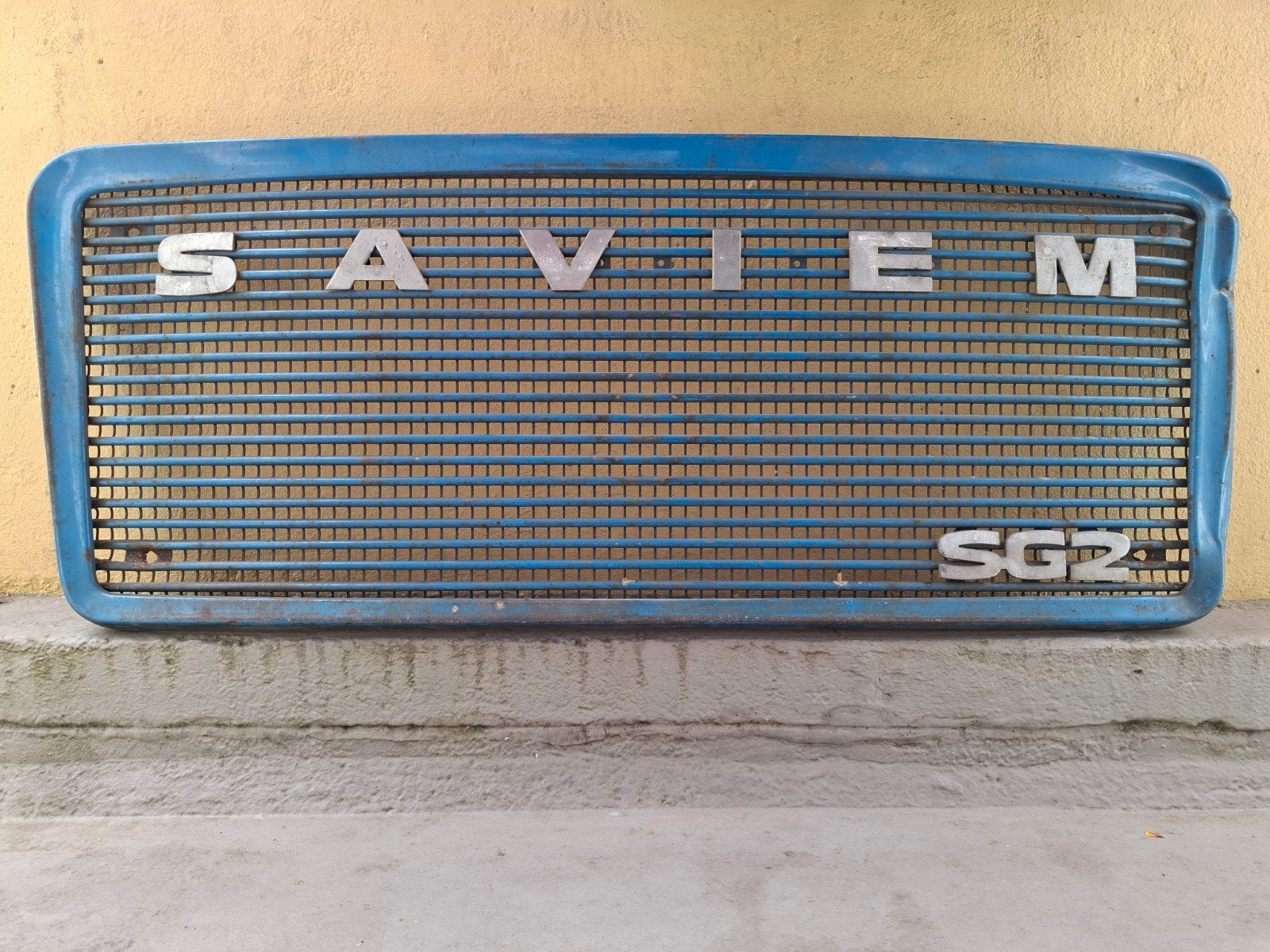 Grill (Renault) Saviem SG2 - Origineel onderdeel, Gebruikt, Voor, Ophalen of Verzenden, Bumper