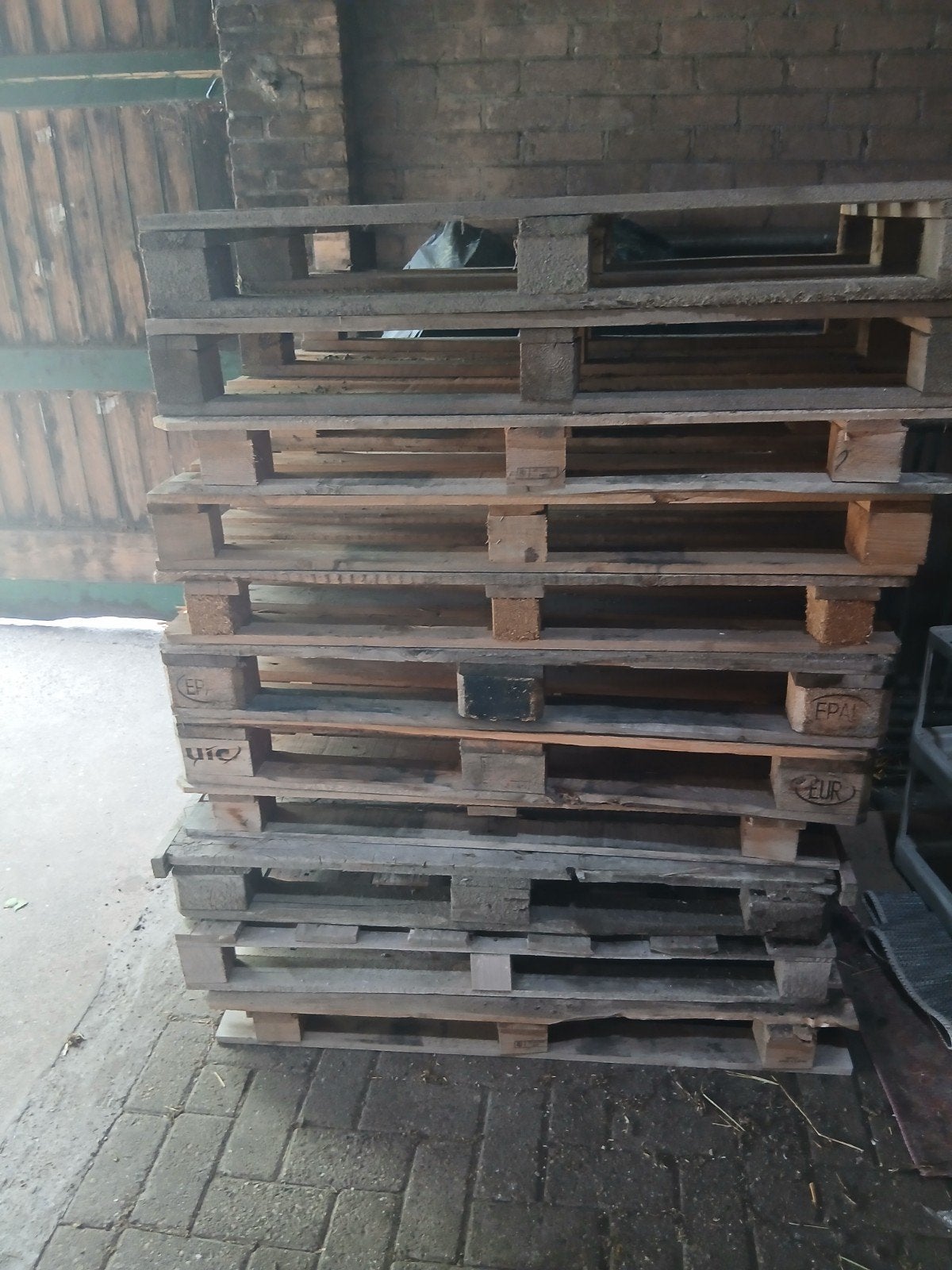 Gratis gebruikte (Euro) Pallets - Diverse Houtsoorten, Ophalen, Gebruikt, 50 mm of meer, Pallet