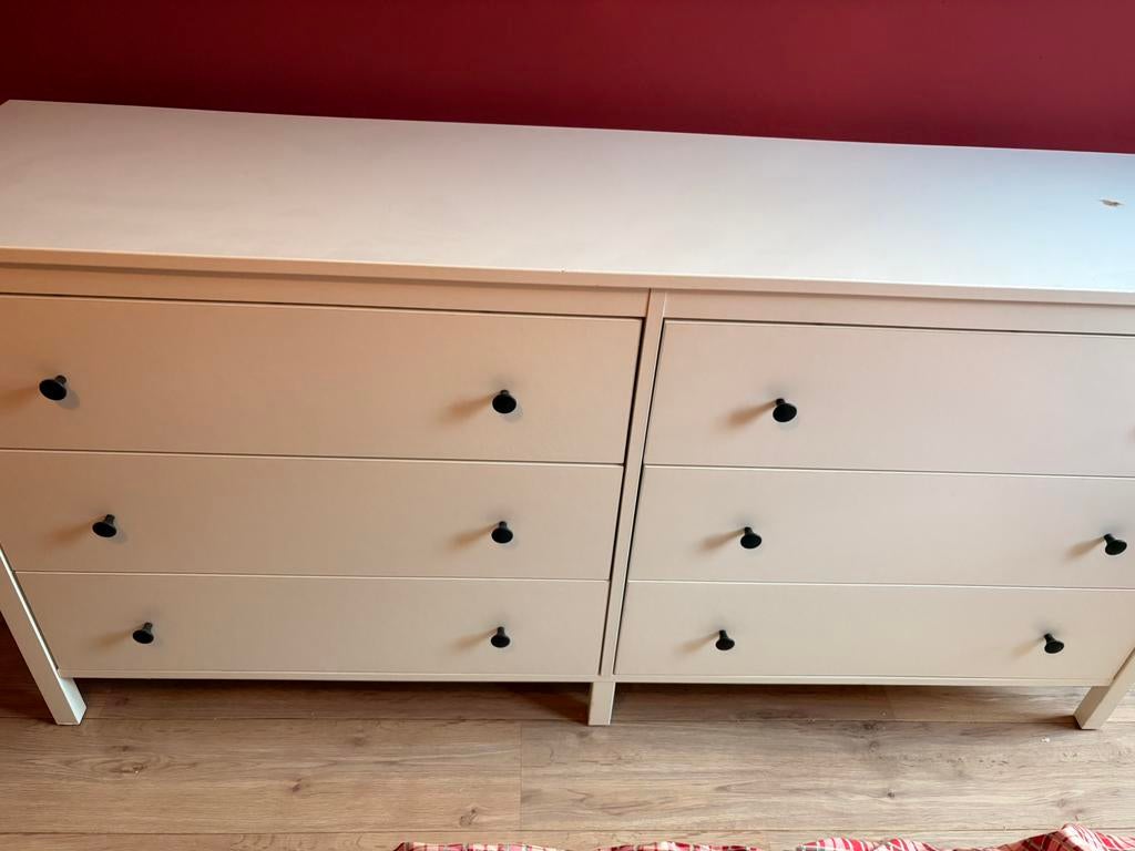 Hemnes IKEA ladekast wit, Ophalen, 5 laden of meer, 150 tot 200 cm, Zo goed als nieuw