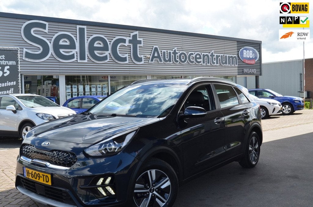 Kia Niro 1.6 GDi Hybrid DynamicLine|FACELIFT|CARPLAY|AUTOMAA, Auto's, Automatische klimaatregeling, Gebruikt, Euro 6, Blauw