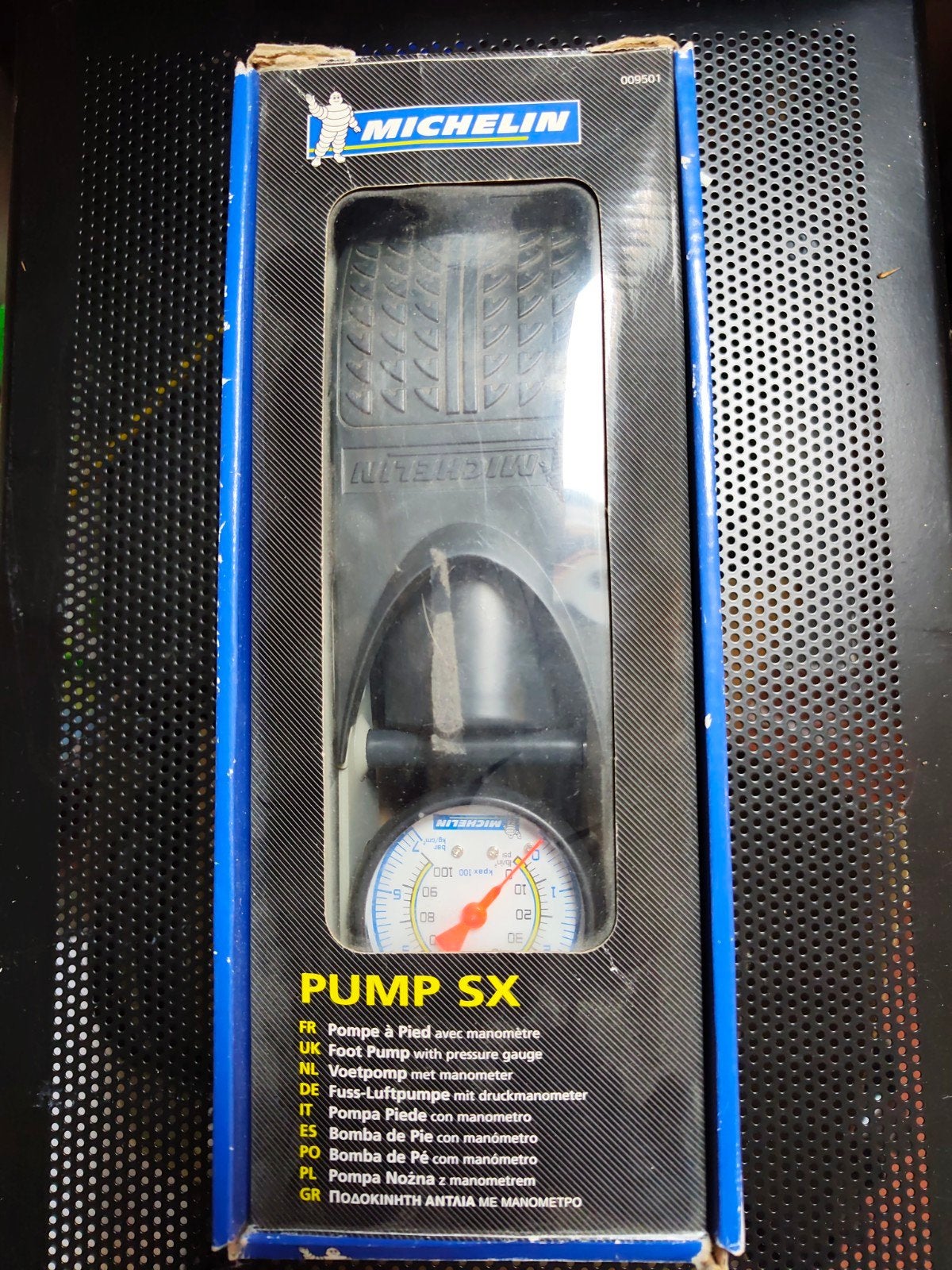 Michelin Voetpomp met drukmeter - Pomp SX, Ophalen of Verzenden, Zo goed als nieuw