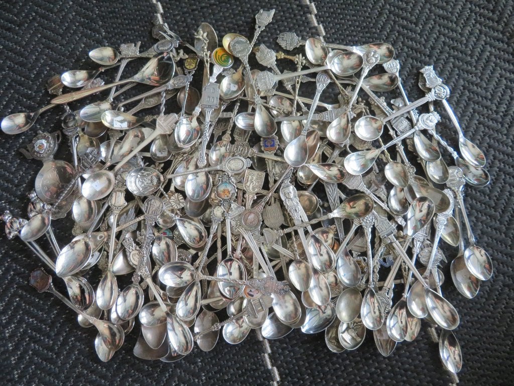 Partij van 150 stuks Lepeltjes / Theelepeltjes, Verzenden, Gebruikt, Overige materialen, Bestek