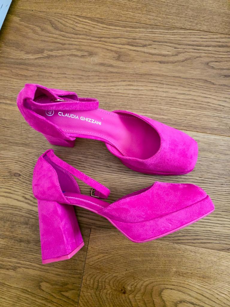 Nieuwe Fuchsia Platform Hakken - Claudia Ghizzani Maat 40, Claudia Ghizzani, Pumps, Nieuw, Ophalen of Verzenden