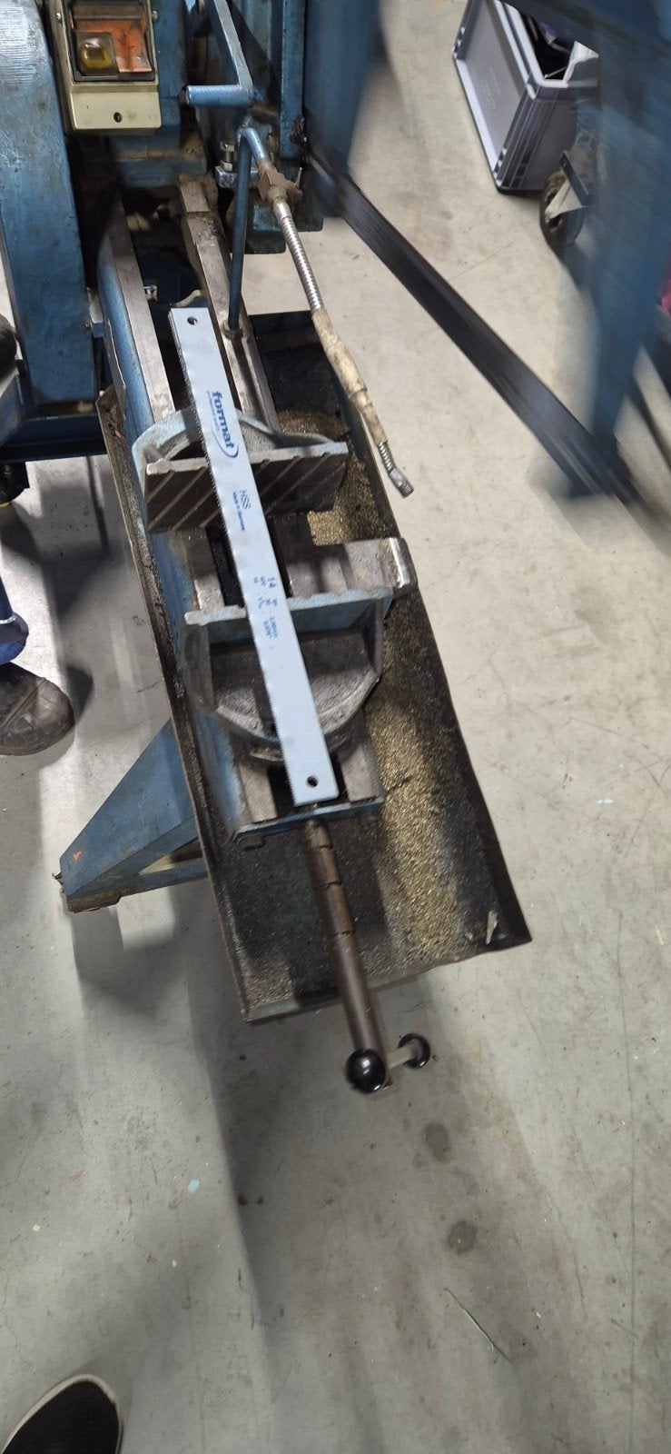 beugelzaagmachine, Doe-het-zelf en Verbouw, Ophalen of Verzenden, Gebruikt, 1200 watt of meer, 30 tot 70 mm