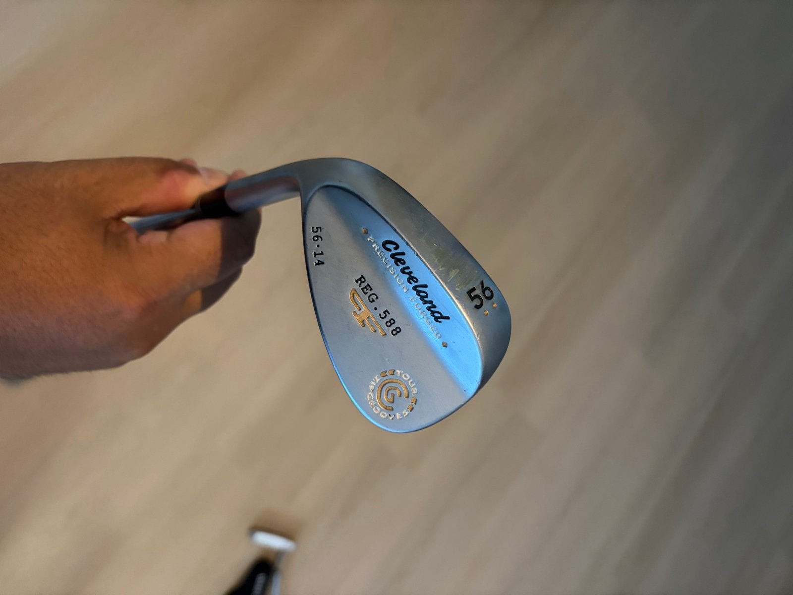 Cleveland 56-14 Linkshandige Golfclub Wedge, Ophalen, Gebruikt, Club, Cleveland