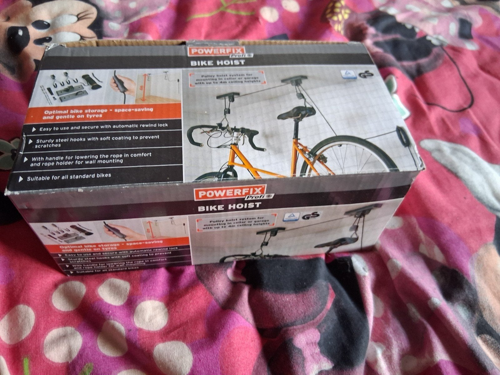 Powerfix Profi Bike Hoist - Fietslift voor plafondmontage, Fietsen en Brommers, Ophalen of Verzenden, Nieuw