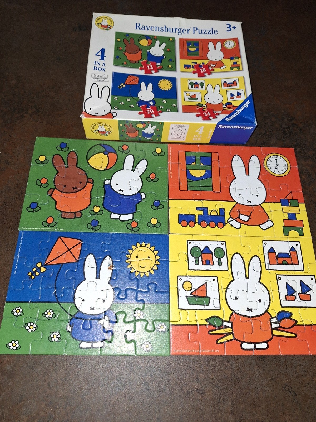 Ravensburger Nijntje Puzzel 4-in-1 Box, Ophalen of Verzenden, 10 tot 50 stukjes, Gebruikt, 2 tot 4 jaar