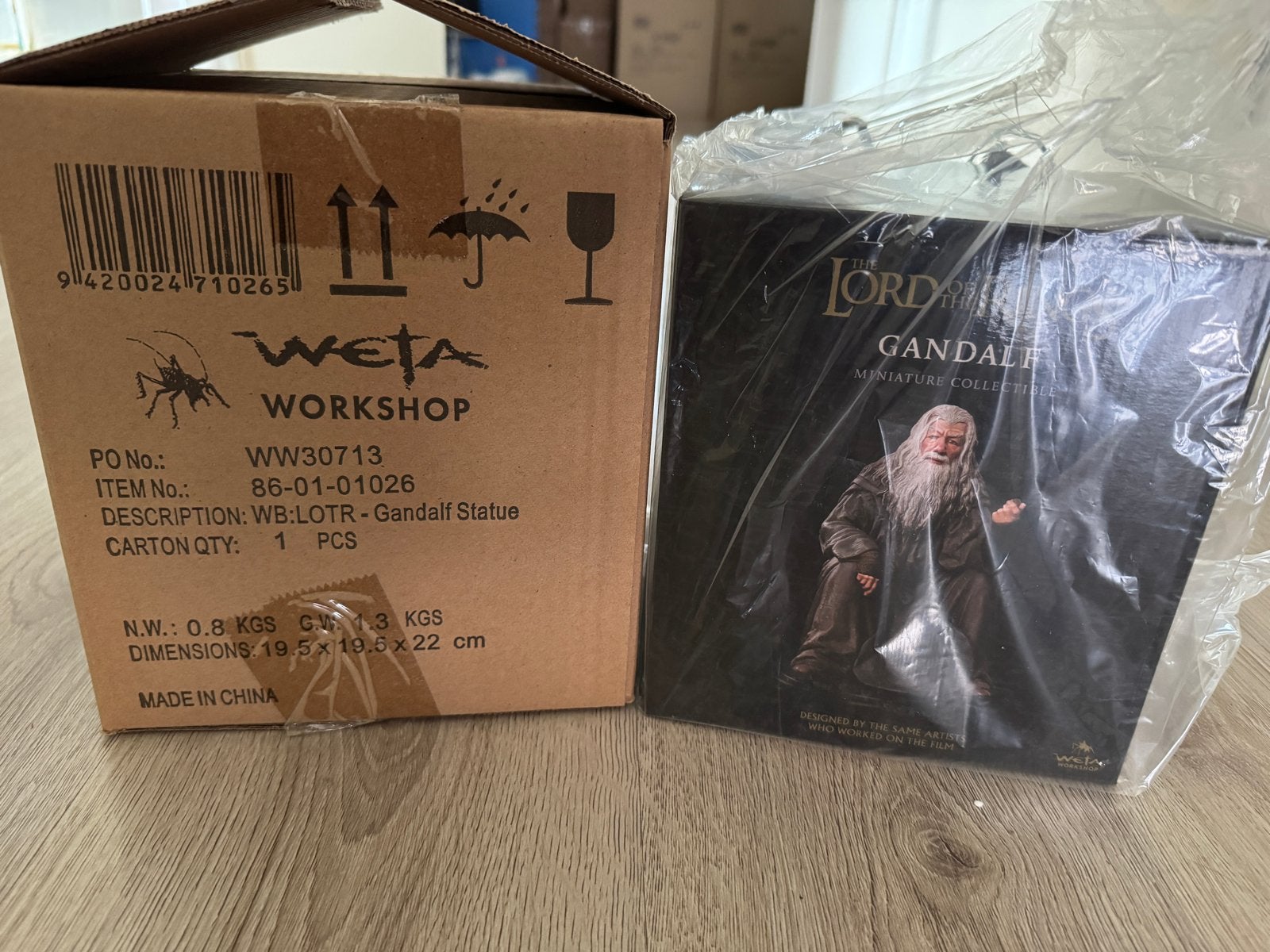 Weta Workshop Lord of the Rings Gandalf Beeldje Nieuw, Ophalen of Verzenden, Nieuw