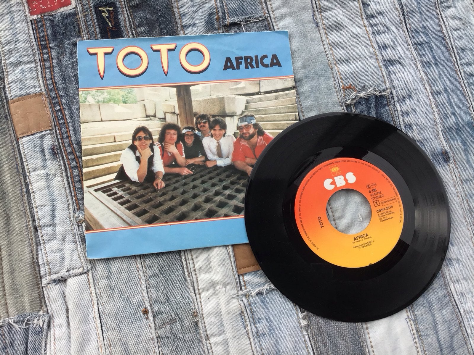 Toto - Africa 7 inch single (CBS 1982), Gebruikt, Originele persing, 7 inch, Ophalen of Verzenden
