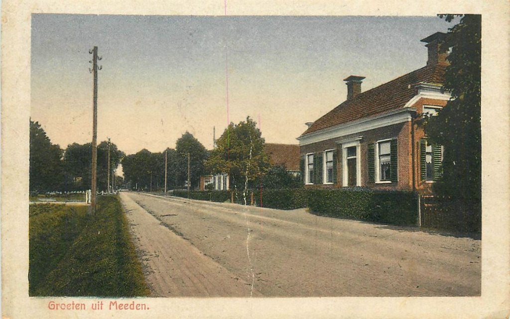 702-058-015 Meeden, Verzamelen, Ansichtkaarten | Nederland, Verzenden, Voor 1920, Groningen