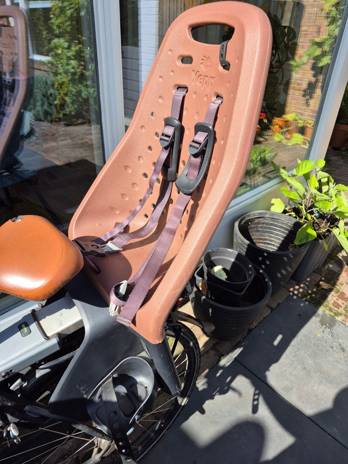 Yepp Maxi Achterzitje - Goede staat met kliksysteem, Fietsen en Brommers, Ophalen, Achterzitje, Yepp, 9 t/m 18 kg