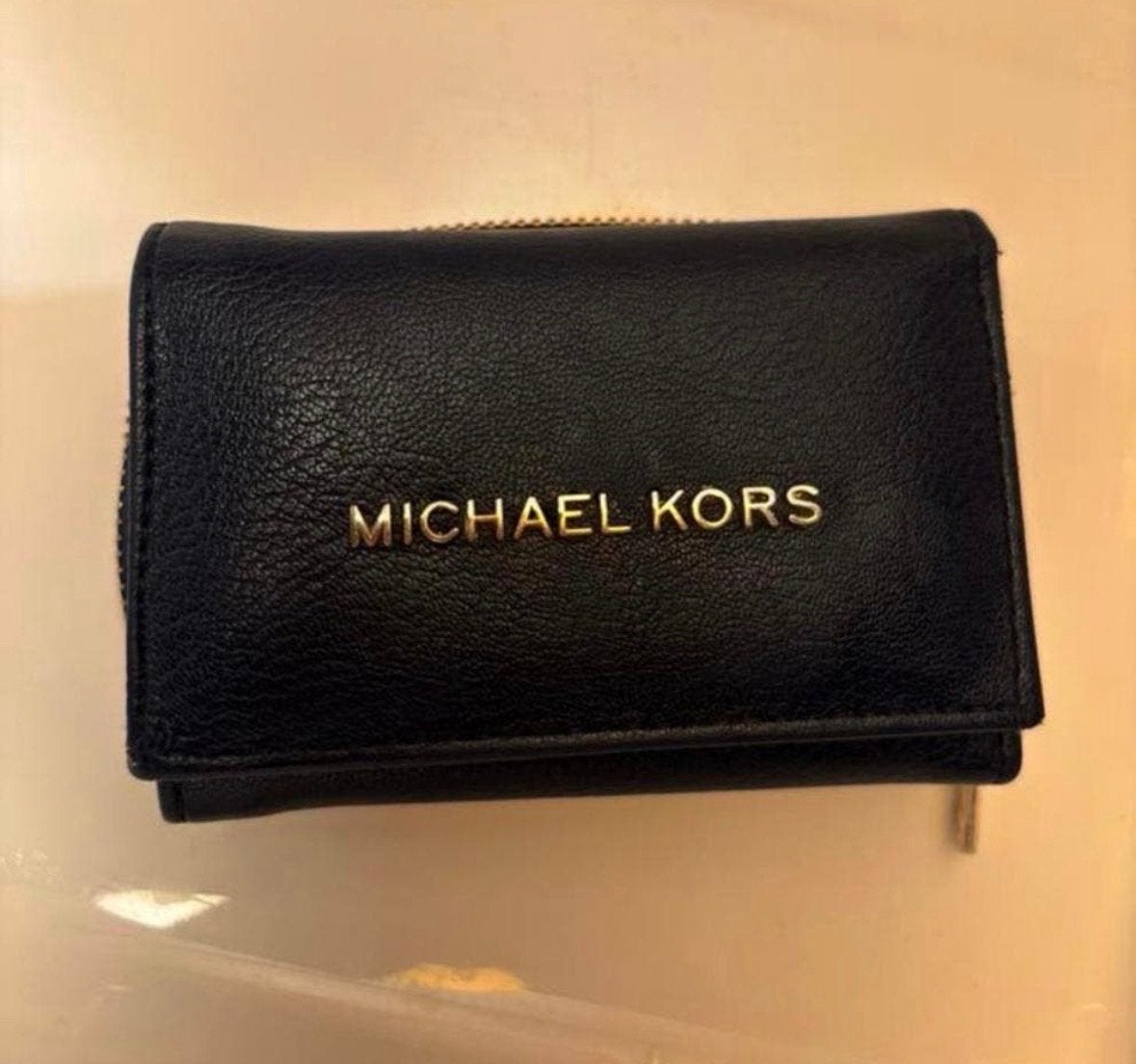 Michael Kors portemonnee - rits kapot, Sieraden, Tassen en Uiterlijk, Portemonnees, Ophalen of Verzenden, Gebruikt, Blauw, Overige merken