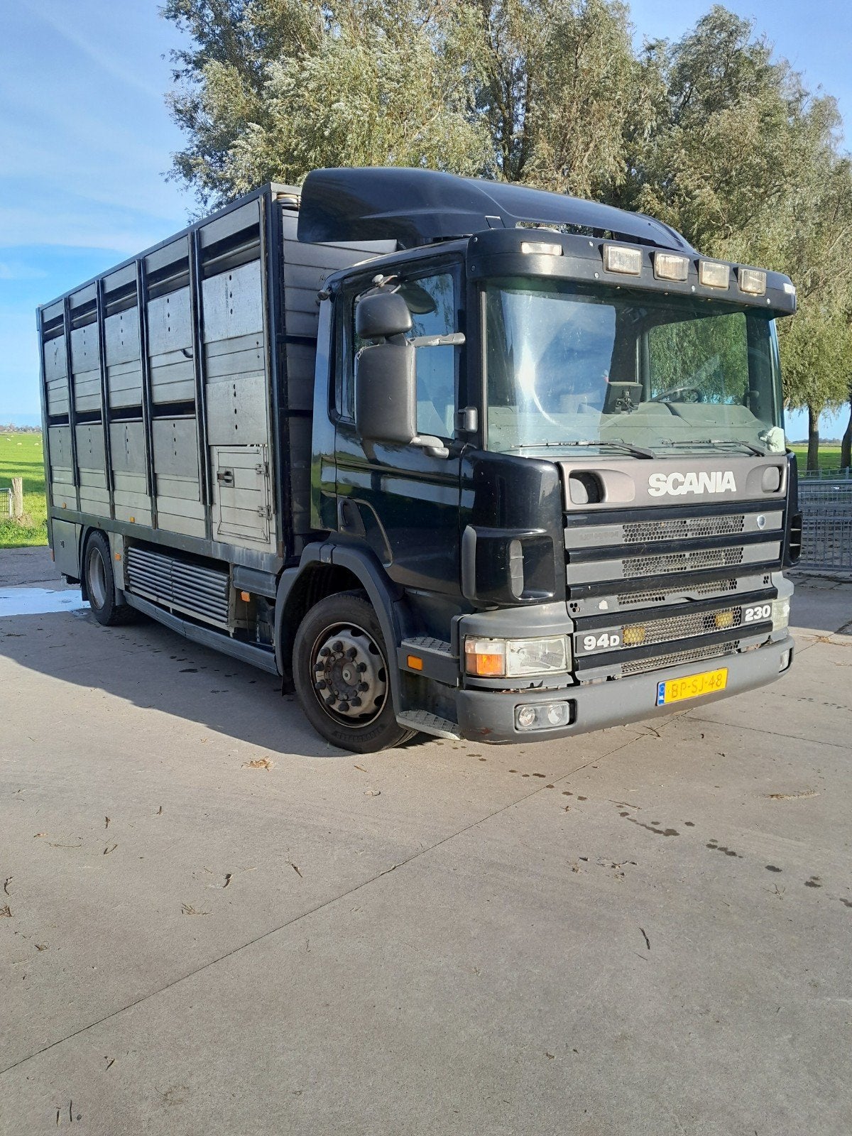 scania veewagen, Achterwielaandrijving, Scania, Zwart, Diesel