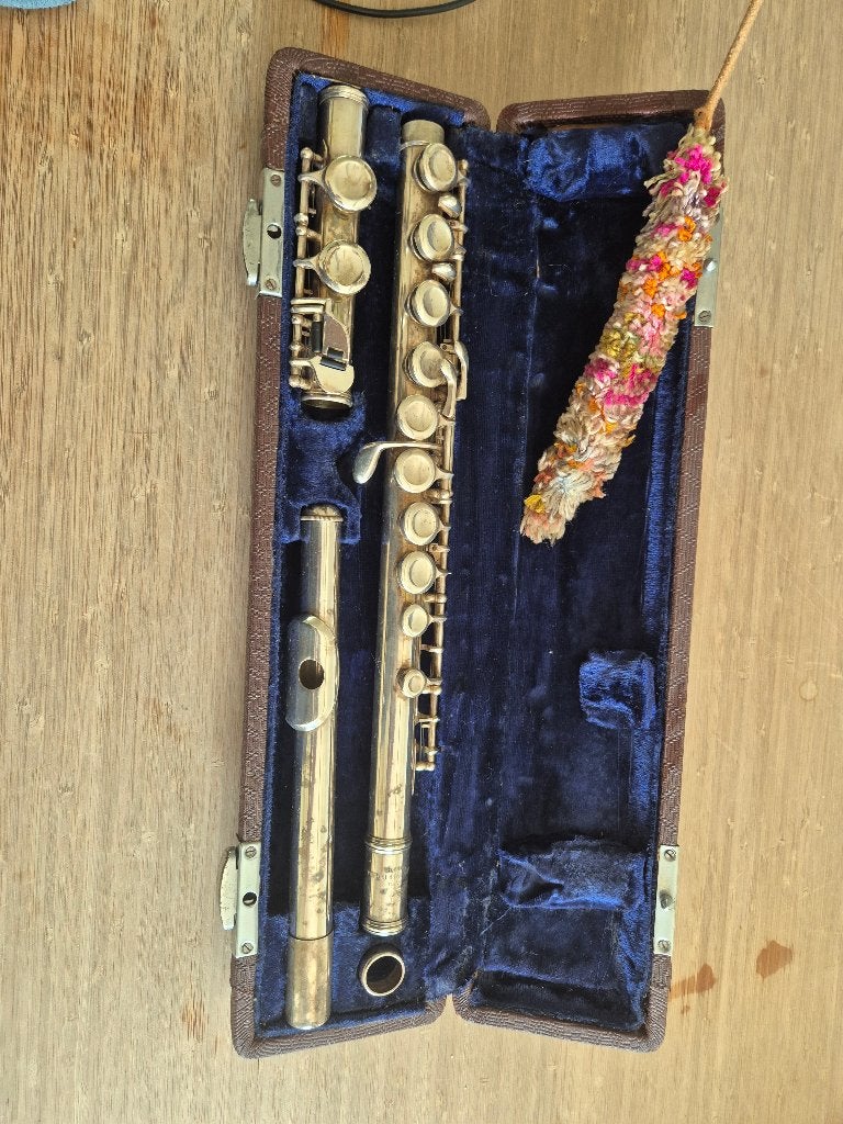 Lark Dwarsfluit M4006, Ophalen, Gebruikt, Dwarsfluit, Met koffer of tas