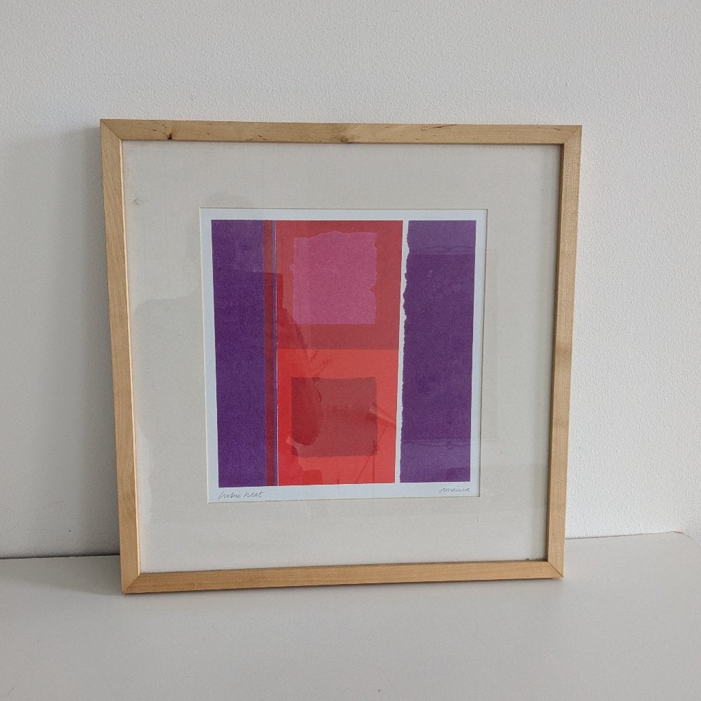 Ikea vintage litho Cubic Heat van Amaina. Jaren 90., Antiek en Kunst, Ophalen