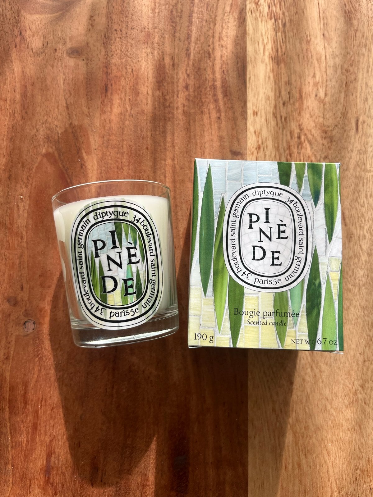 Diptyque Pinède Limited Edition Kaars 190g, Huis en Inrichting, Ophalen of Verzenden, Kaars, Wit, Overige merken