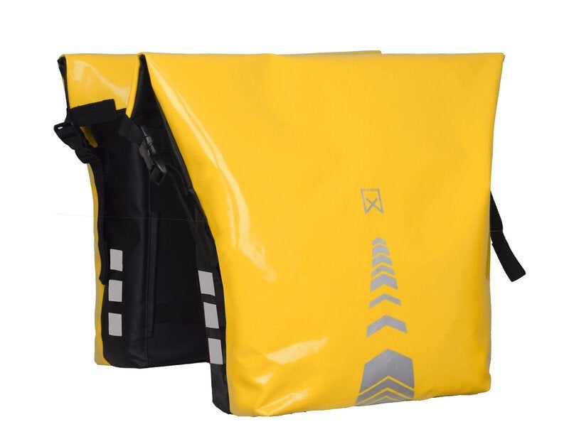 Willex sportieve dubbele fietstas geel of roze 34l, Ophalen of Verzenden, Nieuw, Willex sportieve dubbele fietstas geel of roze 34l