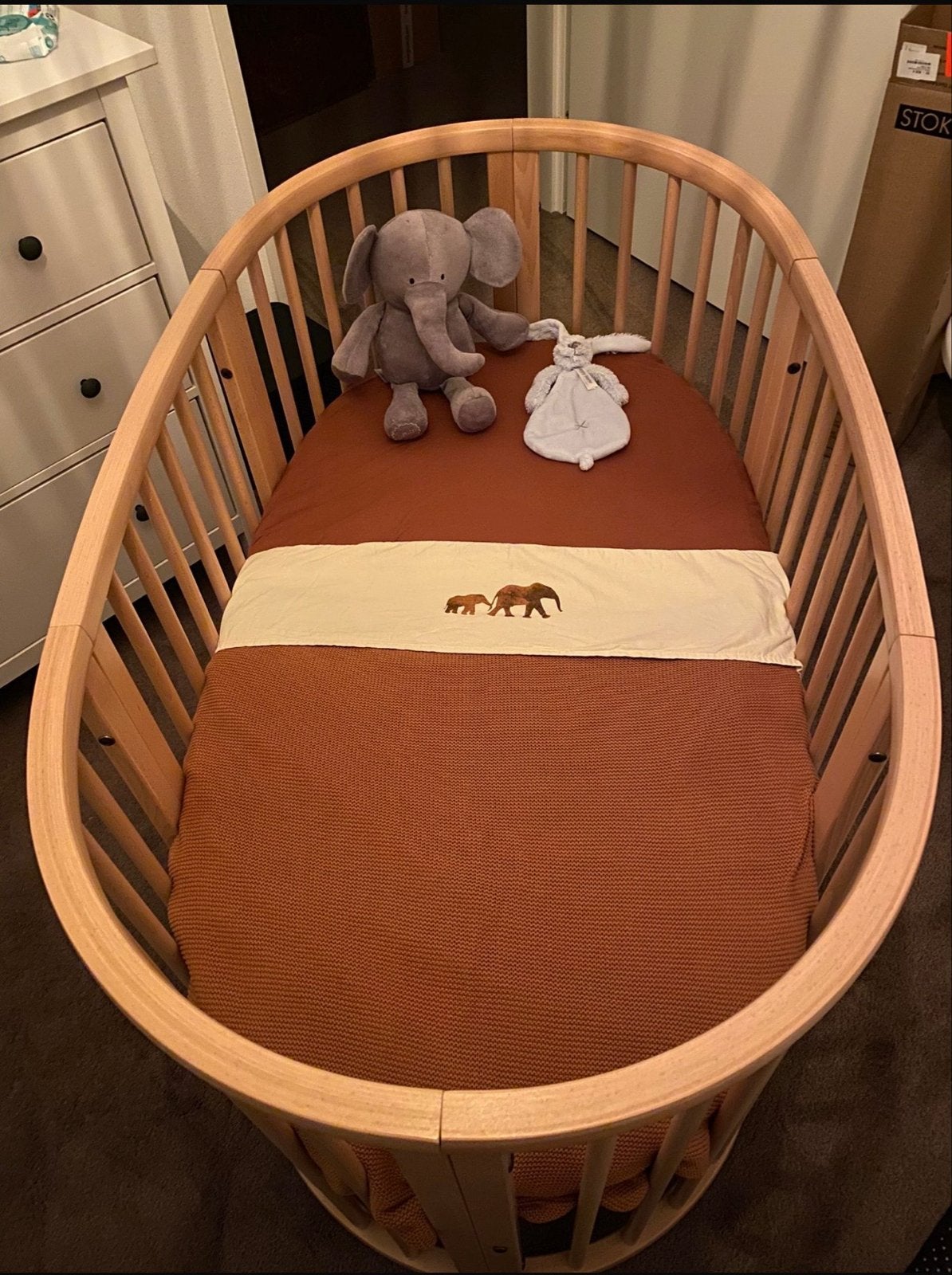 Stokke Sleepi Mini compleet - Natuurlijk Hout, Ophalen, Zo goed als nieuw, Wieg