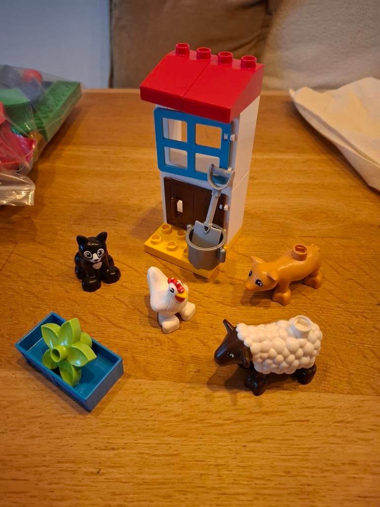 Lego Duplo Boerderijdieren (schaap extra, koe ook aanwezig), Ophalen of Verzenden, Gebruikt, Complete set, Duplo