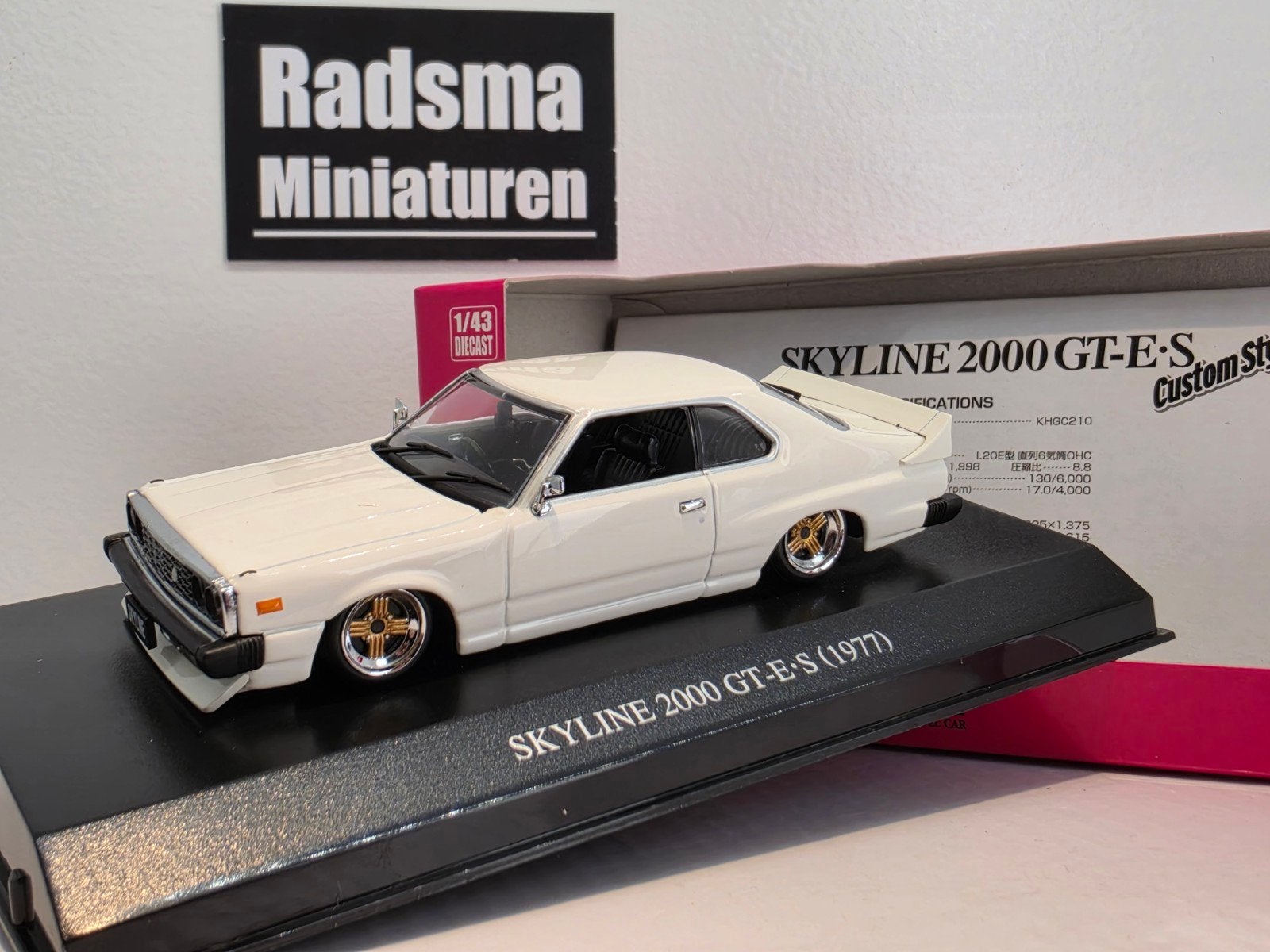 Nissan skyline 2000GT-R " Custom style " 1:43 DISM, Overige merken, DISM, Auto, Nieuw