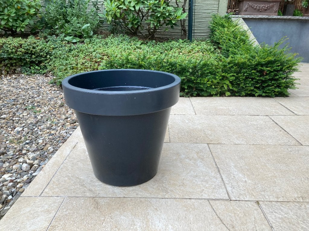 Bloempot 8 stuks, 25 tot 40 cm, Kunststof, Gebruikt, Rond