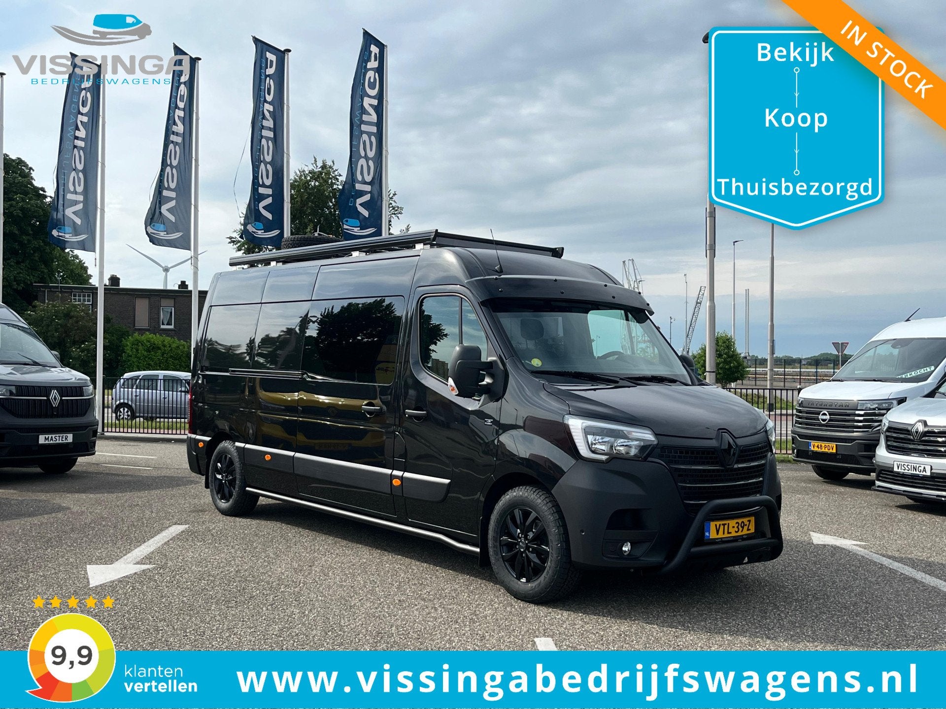 Renault Master T35 2.3 dCi L3H2 Dubbele Cabine Uniek / Grijs, Gebruikt, 4 cilinders, Renault, Zwart