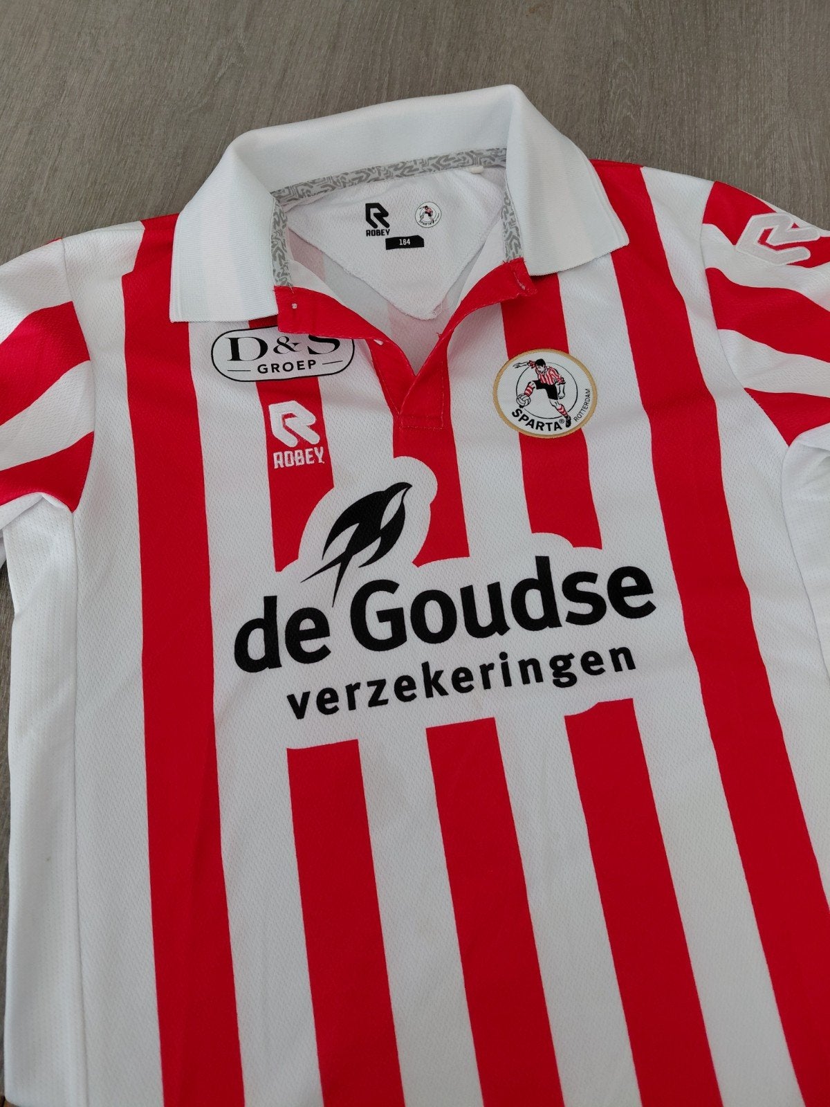Sparta Rotterdam shirt maat 164 - Gedragen, goede staat, Gebruikt, Jongen of Meisje, Sport- of Zwemkleding, Ophalen of Verzenden