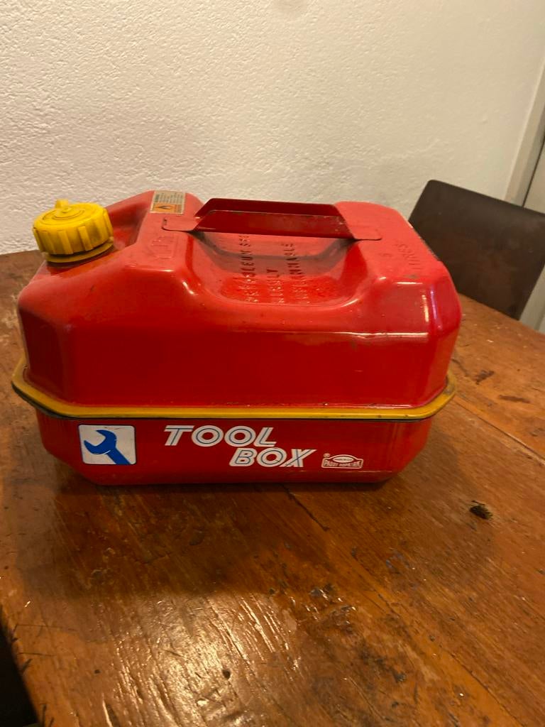 Explosie safe benzine tankje incl, opbergruimte, Ophalen of Verzenden, Gebruikt