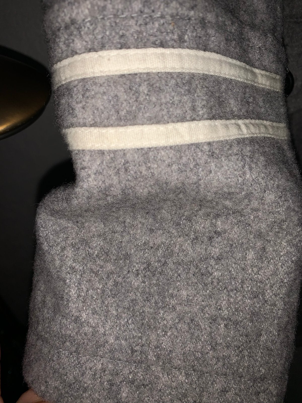 Gaastra wollen jas grijs met strepen - Maat XL, Kleding | Dames, Jassen | Winter, Ophalen of Verzenden, Zo goed als nieuw, Maat 46/48 (XL) of groter