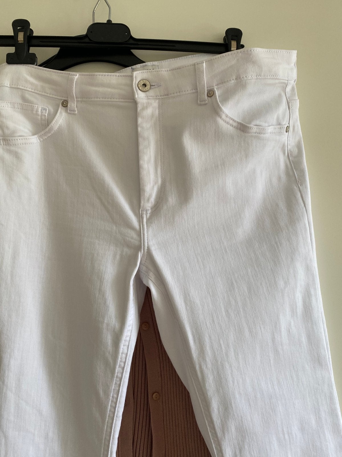 spierwitte Only denim broek maat 34/32 dus 42/44, Wit, Maat 42/44 (L), Ophalen of Verzenden, Zo goed als nieuw